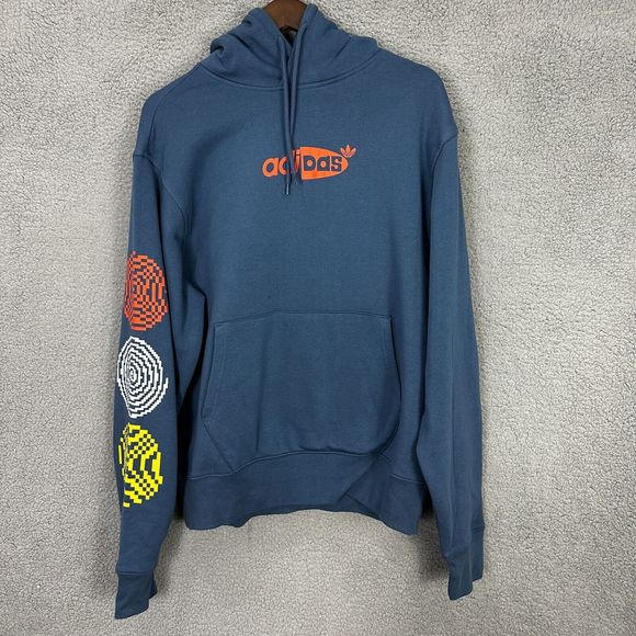 Adidas Other - Adidas sweatshirt mens medium hypersport hoodie pullover fleece wonder steel